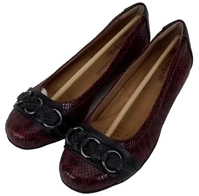 Softspots Posie Merlot/Preto Feminino 7.5 EUA NOVO NA CAIXA - Imagem 1 de 4