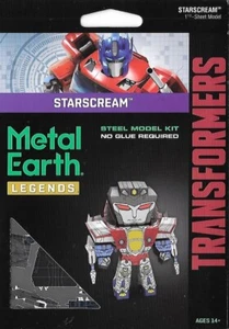 Fascinations Metal Earth Legends Transformers STARSCREAM 3D DIY Model Kit MEM060 - Picture 1 of 4