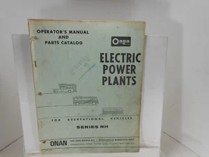 ONAN SERIES NH OPERATOR'S MANUAL & PARTS CATALOG RV Electric Power Plants - Picture 1 of 1