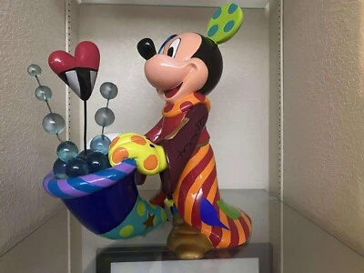 Romero Britto "Sourcer Mickey"  2019 14" x 9" x 14 3/4" sculpture UNIQUE - Image 1 of 2