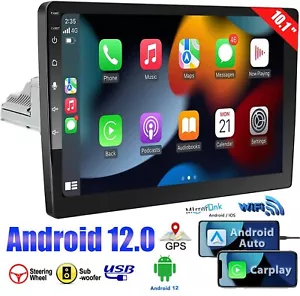 10,1 Zoll Doppel 2 DIN Carplay Android 12 Autoradio GPS WIFI BT Touchscreen Stereo - Bild 1 von 9