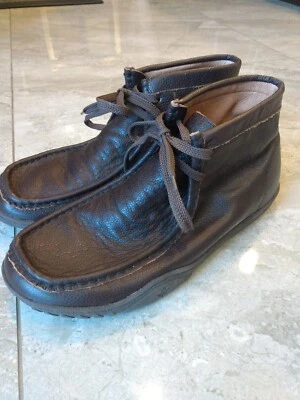 Roots Canada Marrón Cuero Windsor Chukka Botines Hombre Talla 9 48180 Puntera Simulada Foto 1 de 4