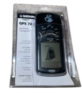 New GARMIN GPS 72 Handheld Personal Navigator Marine Fishing Hiking Hunting - Picture 1 of 2