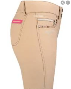 Esperado " Escape " Damen Reithose Stiefelreithose Knie Stoff Taupe beige 80 neu - Bild 1 von 12