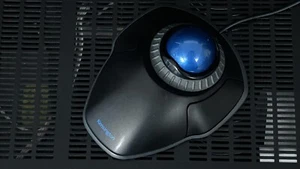 Kensington Orbit Trackball (M01047) Marble Wired USB Mouse w/Scroll Ring Used - Picture 1 of 6