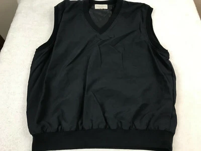 Chaleco de golf clásico Pebble Beach negro para hombre talla pequeña 100 % microfibra de poliéster NUEVO   Foto 1 de 4