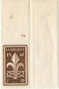 1947-TIMBRE(5f) FRANCE NEUF**/JAMBOREE MONDIAL-SCOUTS A MOISSON-STAMP-Yv.787 - Foto 1 di 1