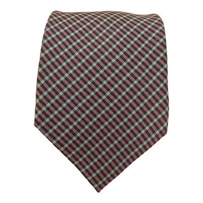 Gravata de seda Ben Sherman xadrez vermelha feita à mão 60 pol./3,1/4 pol. EX COND - Imagem 1 de 4
