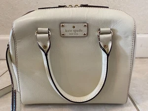 Kate Spade Ivory Bowler Box Handbag with Adjustable Strap and Original Dust Bag - Bild 1 von 12