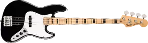 Fender Geddy Lee Jazz Bass®, Maple Fingerboard, Black - Picture 1 of 6