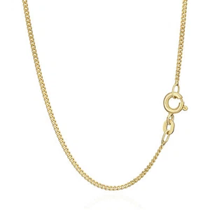 Panzerkette 585er Massiv gelb Gold Kette 5816, 45cm lang, 2,3g, 1,2mm Breit NEU - Bild 1 von 4