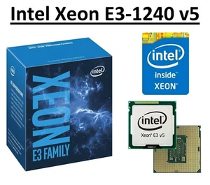 Intel Xeon E3-1240 v5 SR2LD 3.5 - 3.9 GHz, 8 MB, 4 Core, Socket LGA1151, 80W CPU - Picture 1 of 6