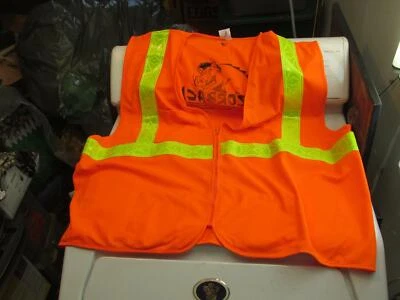 Mens 3-4 X Orange Vest With Neon Stripes Jackson Safety - Image 1 of 4