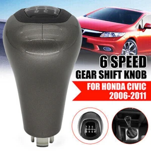 6 Gang Schaltknauf Schalthebel Schaltknopf Manuell Für Honda Civic 2006-2011 - Bild 1 von 8