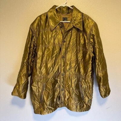 Parka vintage LizWear - Liz Claiborne metálica bronce/dorada en mediana para mujer Foto 1 de 4