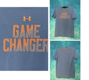 Camiseta Under Armour Niños Juventud Talla M Azul ""Game Changer"" Mangas Cortas - Imagen 1 de 9