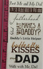 MY DAD Phrase Cafe Sticker(9pc) Sticko•Daddy•Fathers Day•Butterfly Kisses•Parent