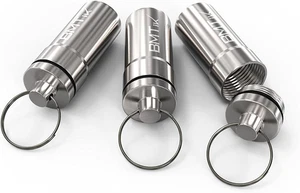 Tragbare Aluminium Vorratsdose 3er Pack, Luftdichter Geruchsdichter Behälter, Metall Wasser - Bild 1 von 12