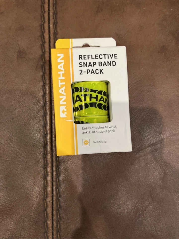 NATHAN Reflex Snap Bands Reflective Running Wrist Bands