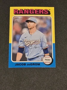 2024 Topps Heritage #355 Jacob deGrom - Imagen 1 de 2