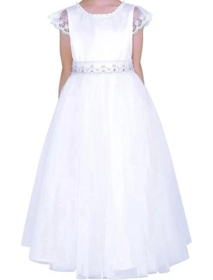 Elegante Vestido de Fiesta Flor Niñas Boda Dama de honor Cumpleaños Princesa Vestido Talla 8 Foto 1 de 4