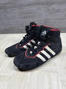 Vintage Adidas Ringerschuhe 052659 Herren 9 schwarz rot Schnürschuhe  - Bild 1 von 19
