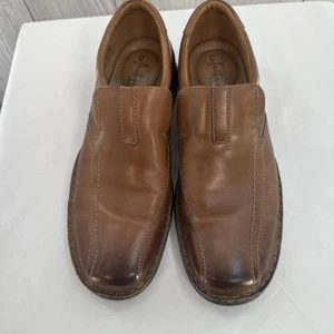 Clarks Escalade Step Halbschuhe Herren 10 Braun Leder Slipper Elegant Schuhe Freizeit - Bild 1 von 9