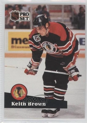1991-92 Pro Set Keith Brown #371 - Image 1 of 2