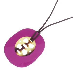 HERMES  Lift GM Necklace Buffalo horn  Ladies [Used] - Picture 1 of 10
