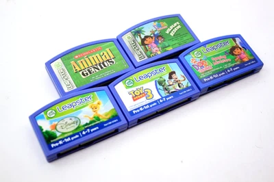 5 Leapster LP Dora - Toy Story 3 - Disney Fairies - Animal Genius - Working - Image 1 of 4