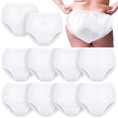 10 Piezas Calzoncillos Impermeables para Incontinencia Pantalones de Plástico Incontinencia Fugas Pro... Foto 1 de 4