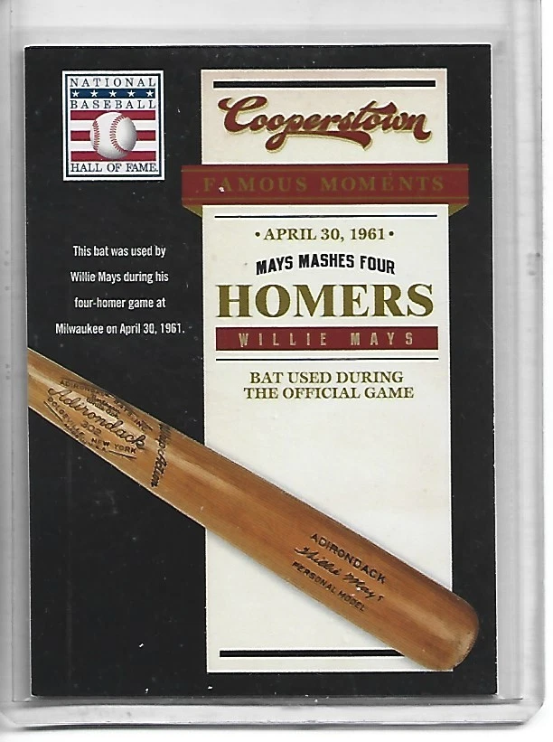 Willie Mays 2012 Panini Cooperstown Famous Moments #15-San Francisco Giants - Image 1 of 2