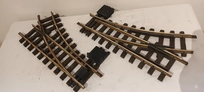 G scale 45mm 2x LGB Left LH Right RH Manual Switch Point 1200 1205 1210 - Image 1 of 4