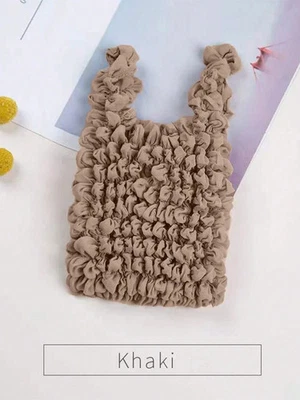 Magische Stretch-Einkaufstasche für Frauen einziehbar wiederverwendbar faltbar Handtasche - Bild 1 von 4