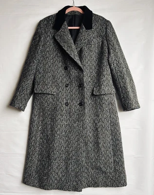 Abrigo Julius Mujer Reino Unido Talla 18 Pura Lana Nueva De Colección Inglaterra Doble Pecho Foto 1 de 4