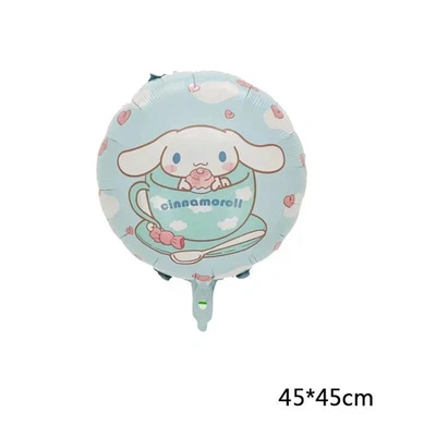 Juego de globos de aluminio de dibujos animados Sanrio Kuromi My Melody Cinnamoroll Foto 1 de 4