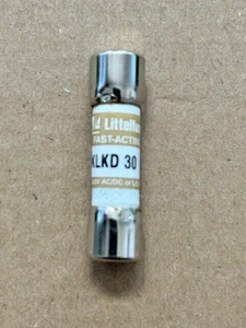 1 Stück Sicherung - KLKD30 - Littelfuse - Midget - 10 x 38 mm - 600V - 30A - Picture 1 of 2