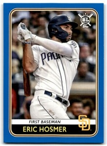 2020 TOPPS BIG LEAGUE BLUE ERIC HOSMER SAN DIEGO PADRES #6