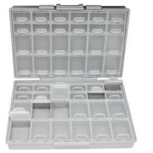 8 Stück Aidetek BOX-ALL-48 Deckel SMD SMT Komponenten Gehäuse Box Widerstand Organizer - Bild 1 von 12