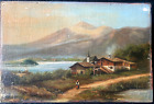 Oil Painting Mountain Stream Mill Gründerzeit Biedermeier Frame Antique Um 1870