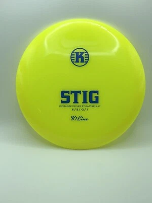 NEW Kastaplast Dayglow K1 Line Stig  Midrange Disc Golf Disc 172 Grams - Image 1 of 2