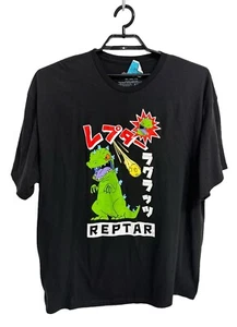 Nickelodeon Men's Short Sleeve Black Graphic Crew Neck Tee Shirt Size XXL - Picture 1 of 8