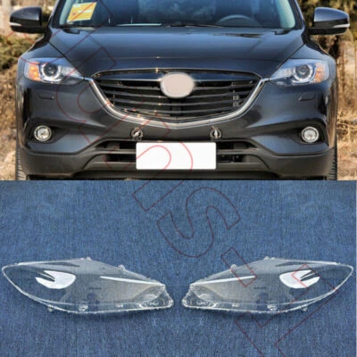Nueva carcasa de lente transparente para faros izquierdo y derecho + pegamento de sellado para Mazda CX-9 2007-2012 Foto 1 de 4