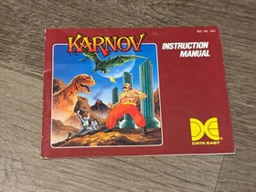 Karnov Instruction Manual Only Nintendo Nes Authentic