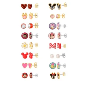 Cute Hypoallergenic Stud Earrings Set Gift New Kids Little Girls Teens 16 Pairs - Picture 1 of 2