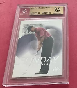 TIGER WOODS ~ BGS 9.5 ~ 2002 SP Game Used Edition #46 ~ Sunday Contenders ~ HOF - Picture 1 of 4