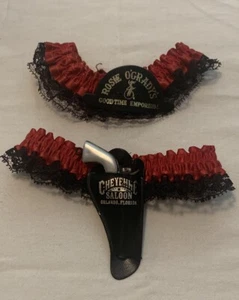 Vtg Cheyenne Saloon Lingerie Thigh Straps W/Mini Toy Pistol (Orlando, Florida) - Picture 1 of 7