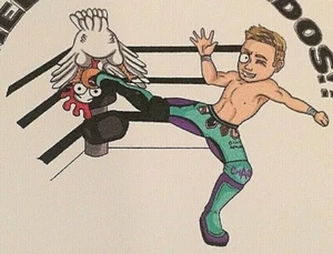 Aerial Assassin Will Ospreay 2.25” X 2.25” Cheeky Fernandos!? Sticker  - Picture 1 of 4