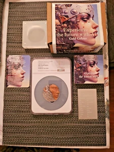 2024 2oz Cameroon Experience the Future with AI Gilt NGC MS70 Antiqued 14 of 129 - Picture 1 of 24