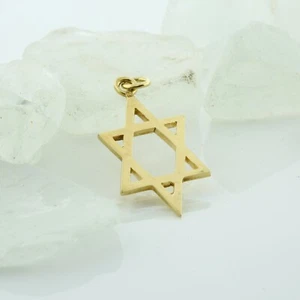 14K Yellow Gold Mogen David Circa 1970 - Picture 1 of 6